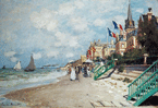 la plage de Trouville - Claude Monet