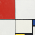 Composition No. III with red, blue, yellow and black - Mondriaan