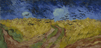 Korenveld met kraaien Vincent van Gogh